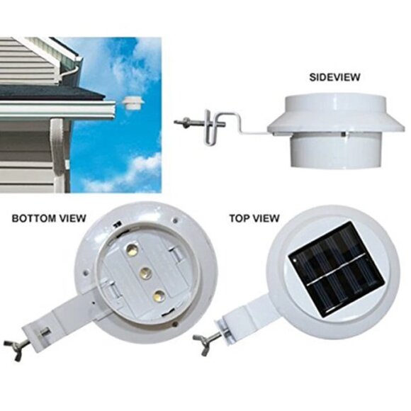 LED Solar Lights Wall Light Outdoor Garden Yard Pathway Fence Lamp Waterproof - Picture 5 of 8